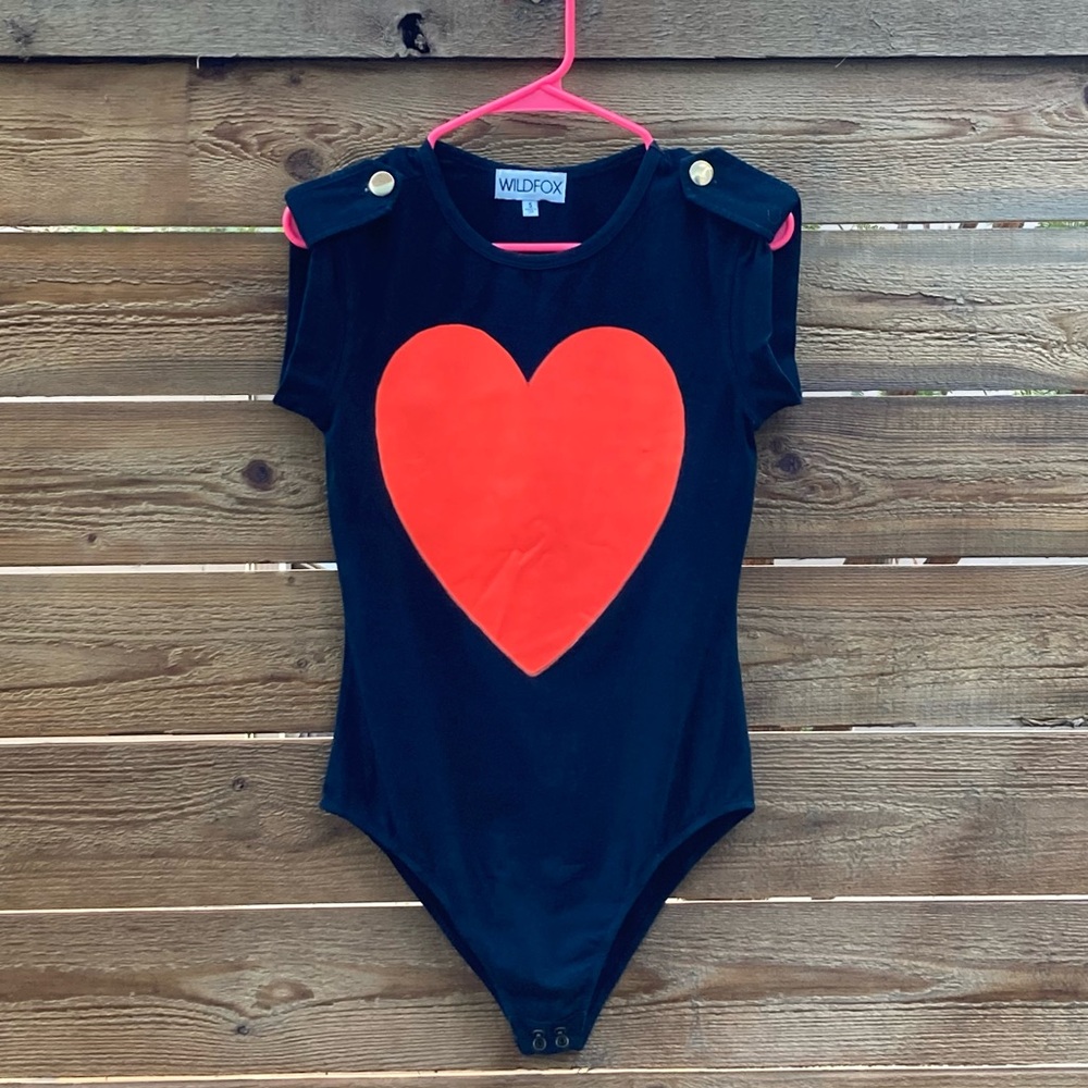 *RARE* Wildfox Head Turning & Heart Stopping Bodysuit